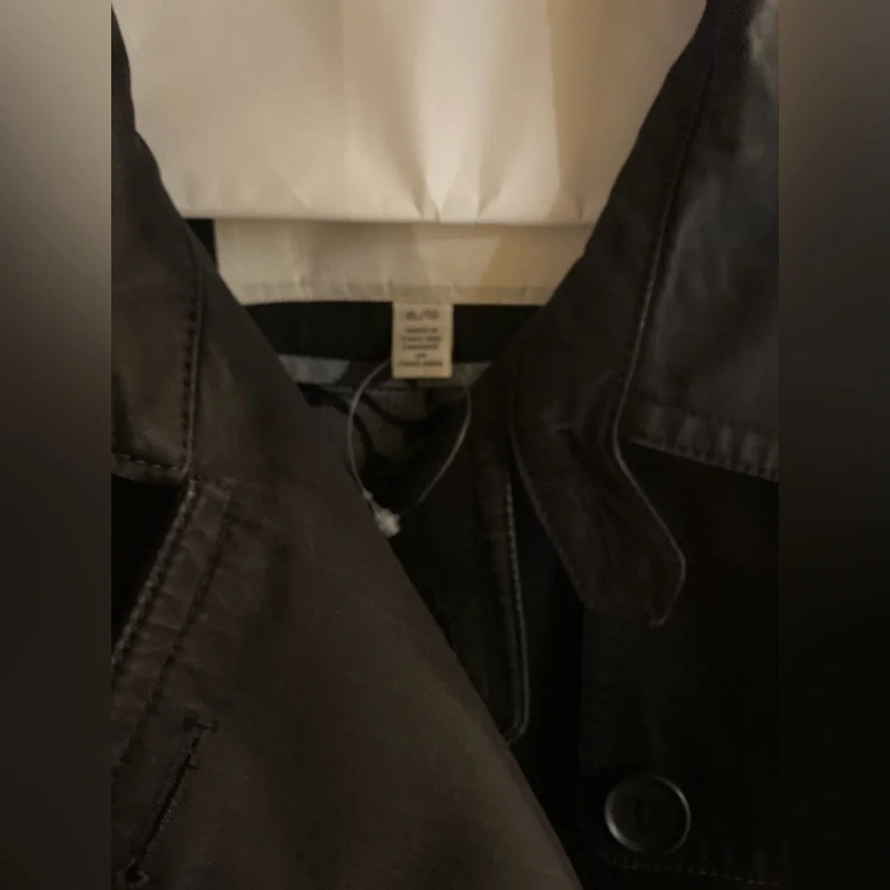 Coach Black Double-Breasted Trench Coat